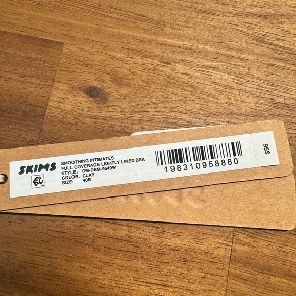 Skims Smoothing Intimates Full Coverage Lightly Lined Women's Nude Clay Bra - Picture 2 of 5